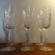 6 flutes champagne cristal de Lorraine taillé