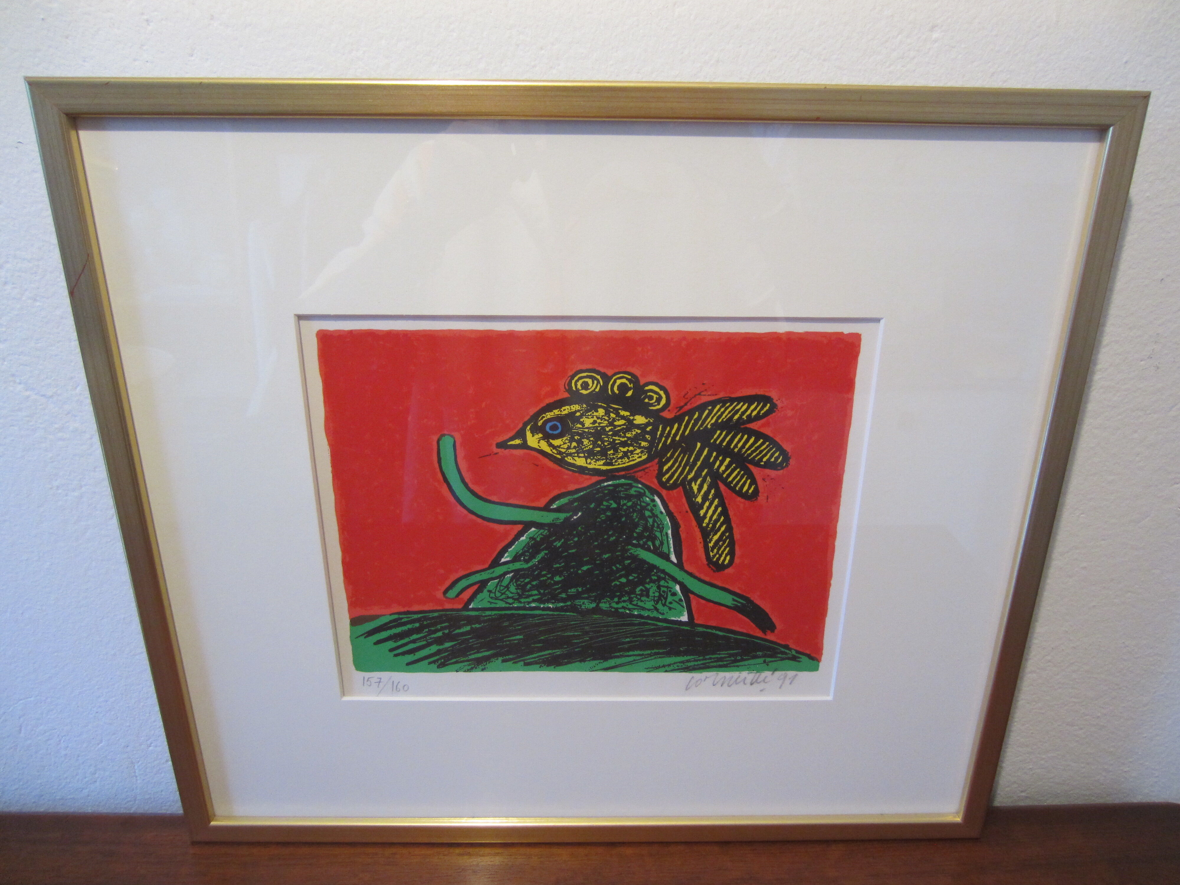 Lithograph signed and numbered by Beverloo Corneille 1991