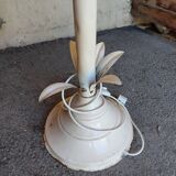Lampadaire palmier blanc vintage 3 globes
