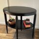 Gueridon console bois noir art déco