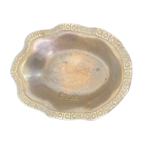 Antique hammered brass cup - pocket empty - golden - frieze