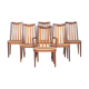 Série de 6 chaises scandinaves vintage