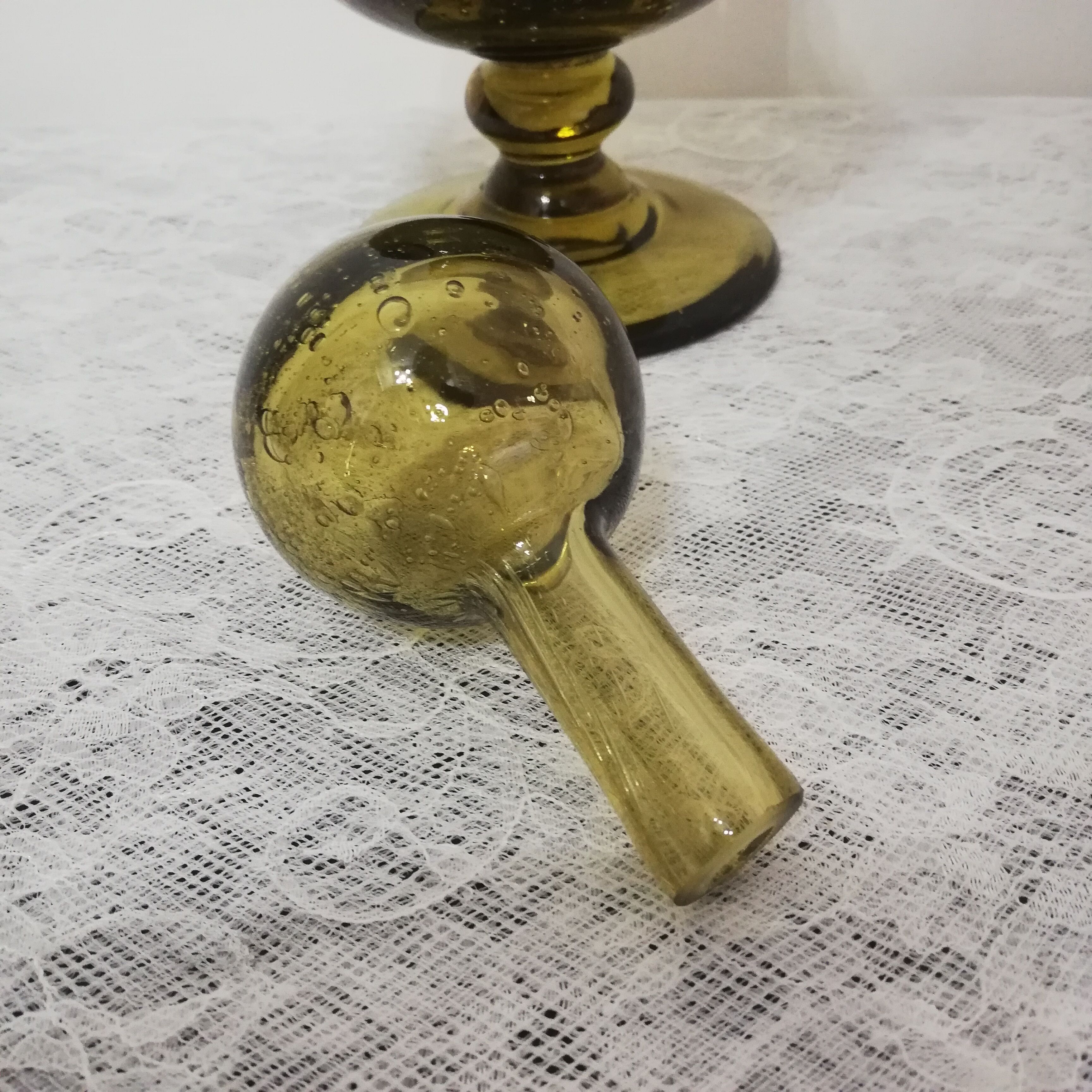 La Rochere bubble blown glass carafe