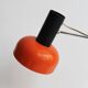 1970s Czechoslovak Orange Clamp Lamp by NAPAKO