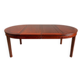 Table de salle à manger chinoise extensible en palissandre, années 70