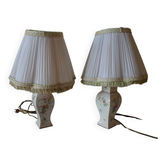 2 Twin bedside lamps
