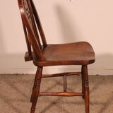 Set of 6 19th Century Windsor Wheelback Chairs