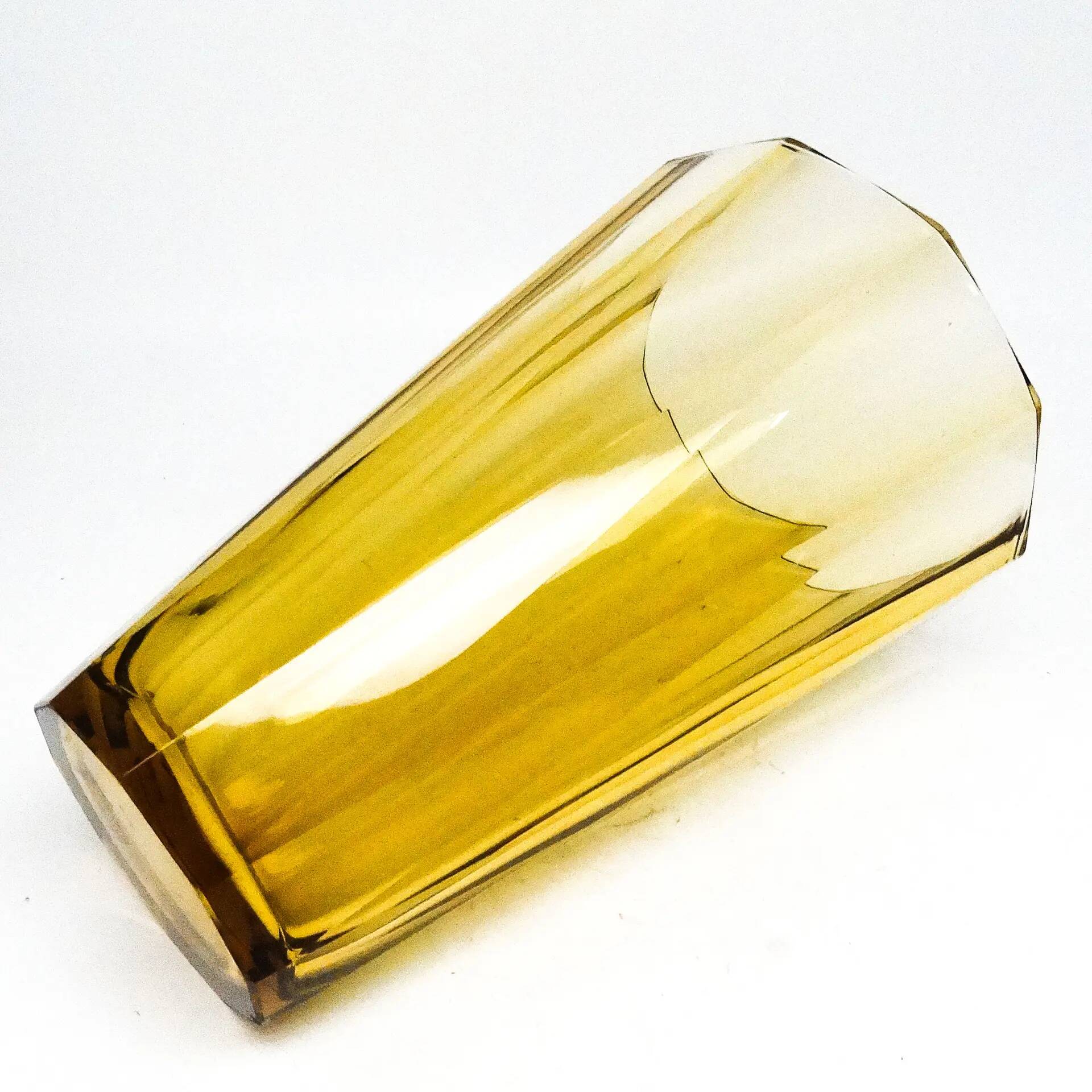 Art Deco vase, crystal, Bohemia, Czechoslovakia, 1930s