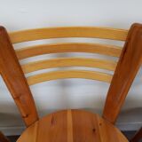 Pine chairs 80s set of 4