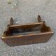 1960s solid wood wall shelf