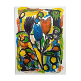 Three tulips