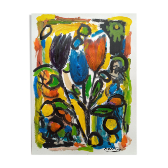 Three tulips