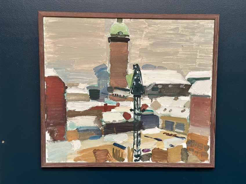 Original Mid Century Swedish Oil On Canvas – Gösta Stawåsen