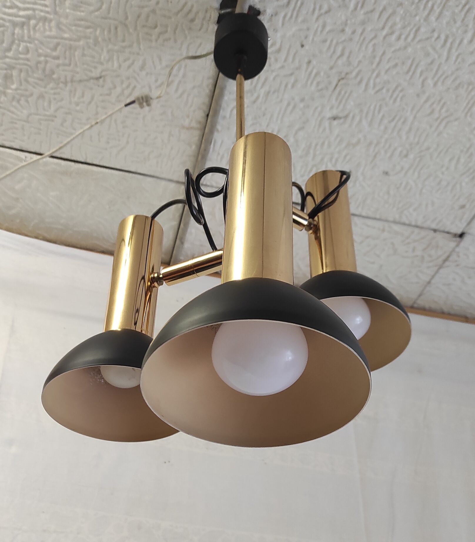 Suspension 3 brass spots - 60s