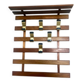 Vintage wall coat rack hooks circa