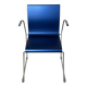 Chaise Blå Station en aluminium bleu et inox, Suède, 2004