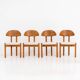Ensemble de 4 chaises en pin par Vamdrup Stolefabrik