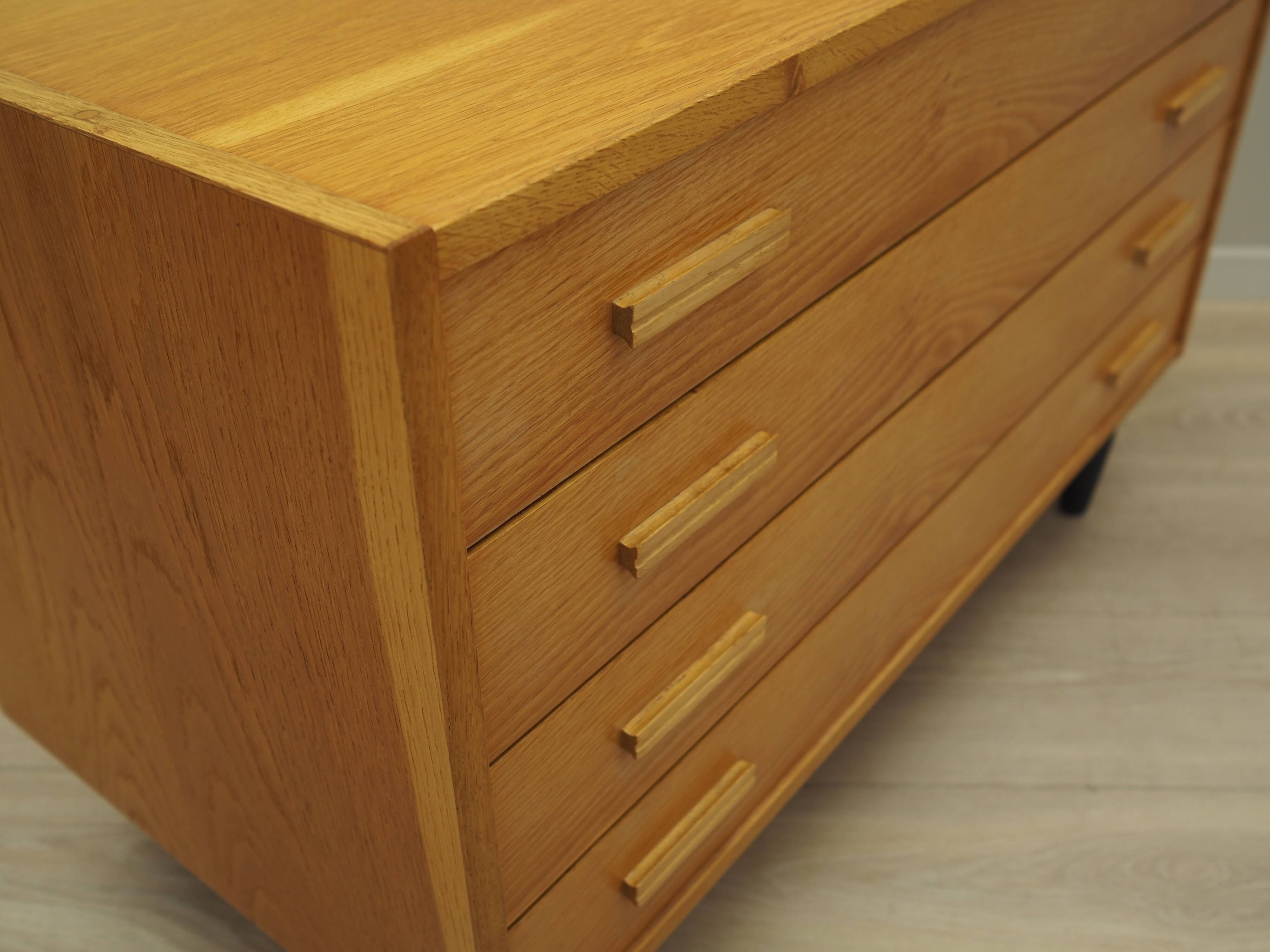 Ash chest of drawers, Danish design, 1970s, production: Denmark