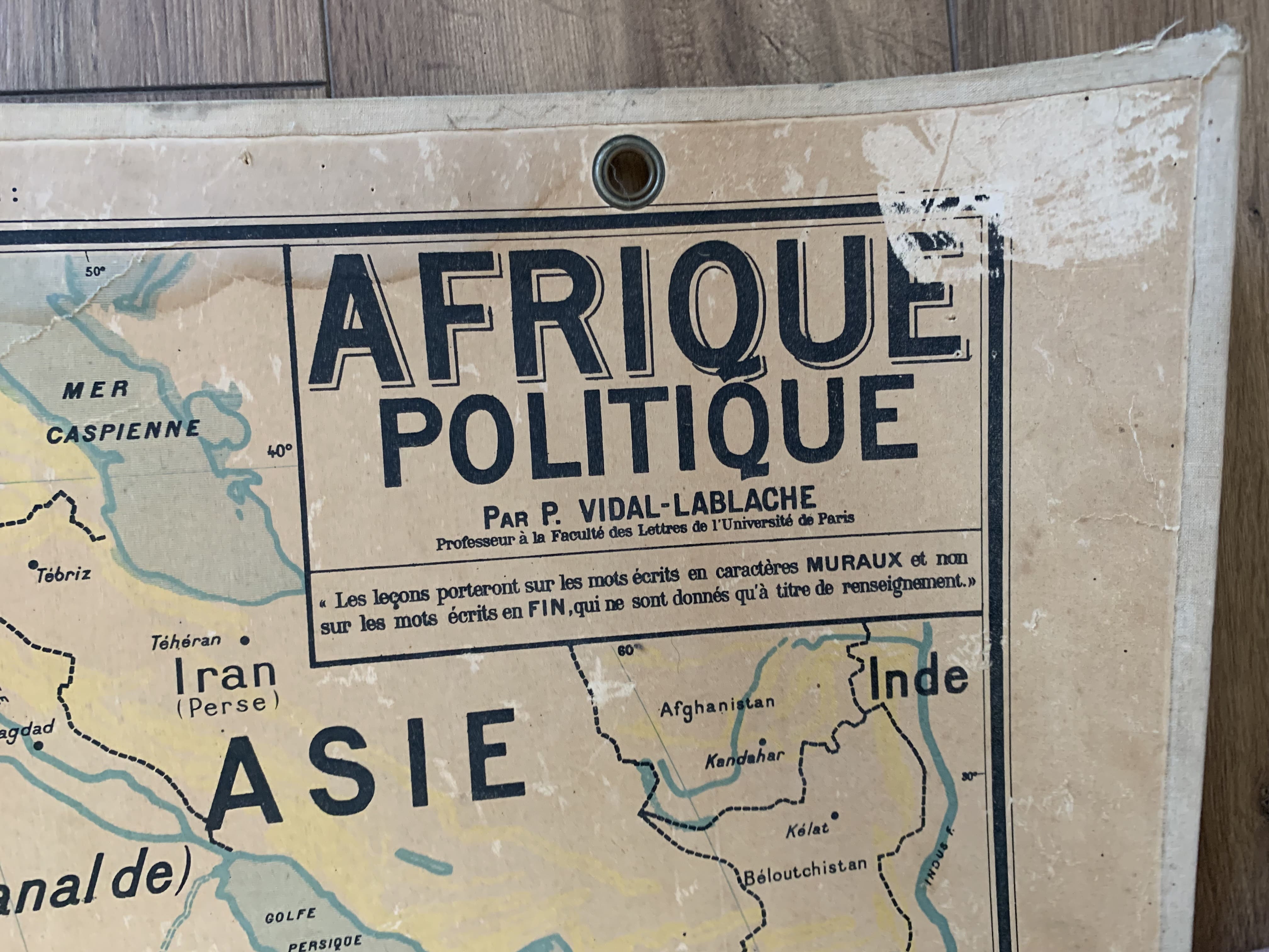 Old map Political Africa - n°17 and 17 bis by Vidal Lablache
