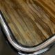 Table basse en marbre vintage 'style Bauhaus'