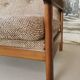 Banquette day bed en chêne design 1970