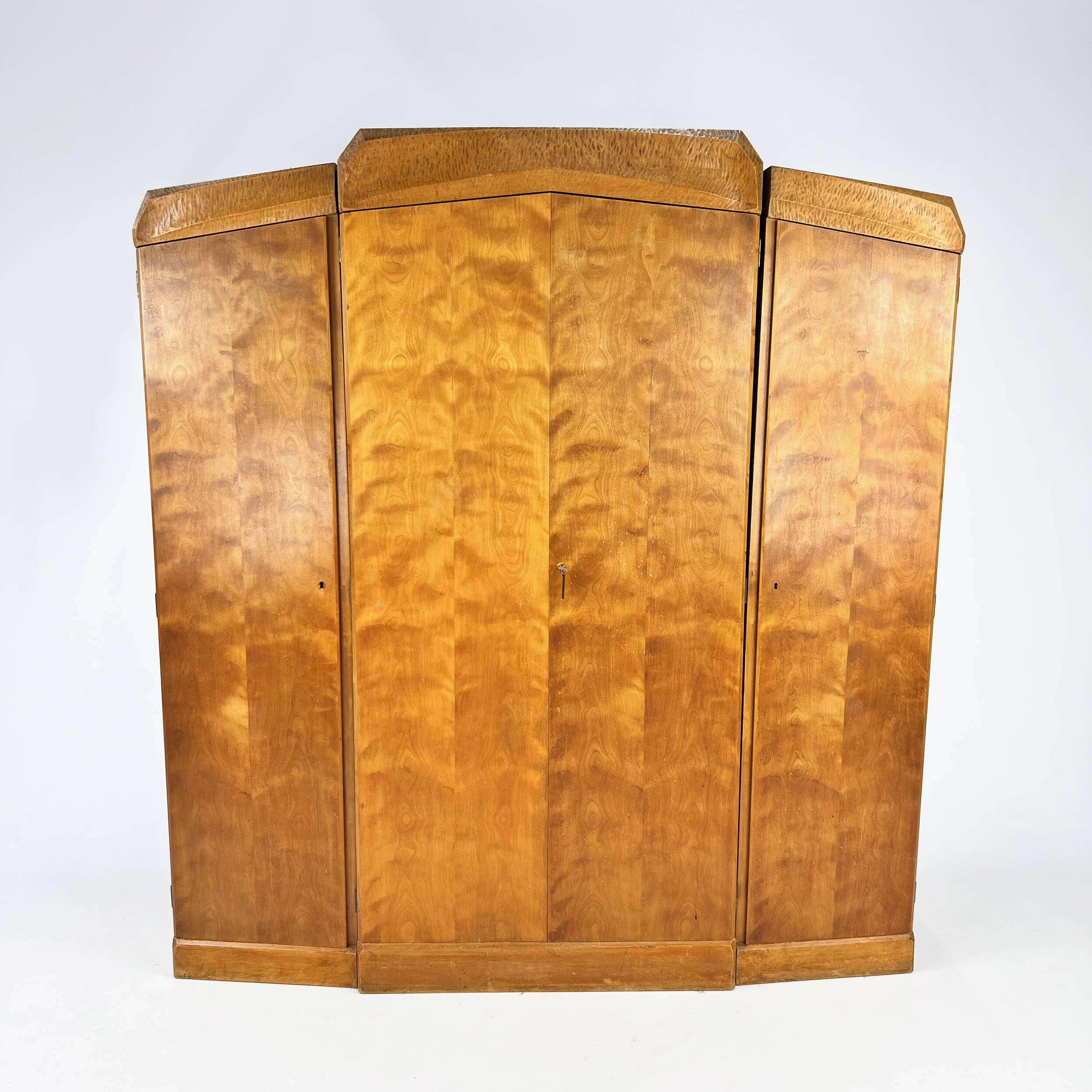 Anthroposophical Handmade Wardrobe, Netherlands, 1940s