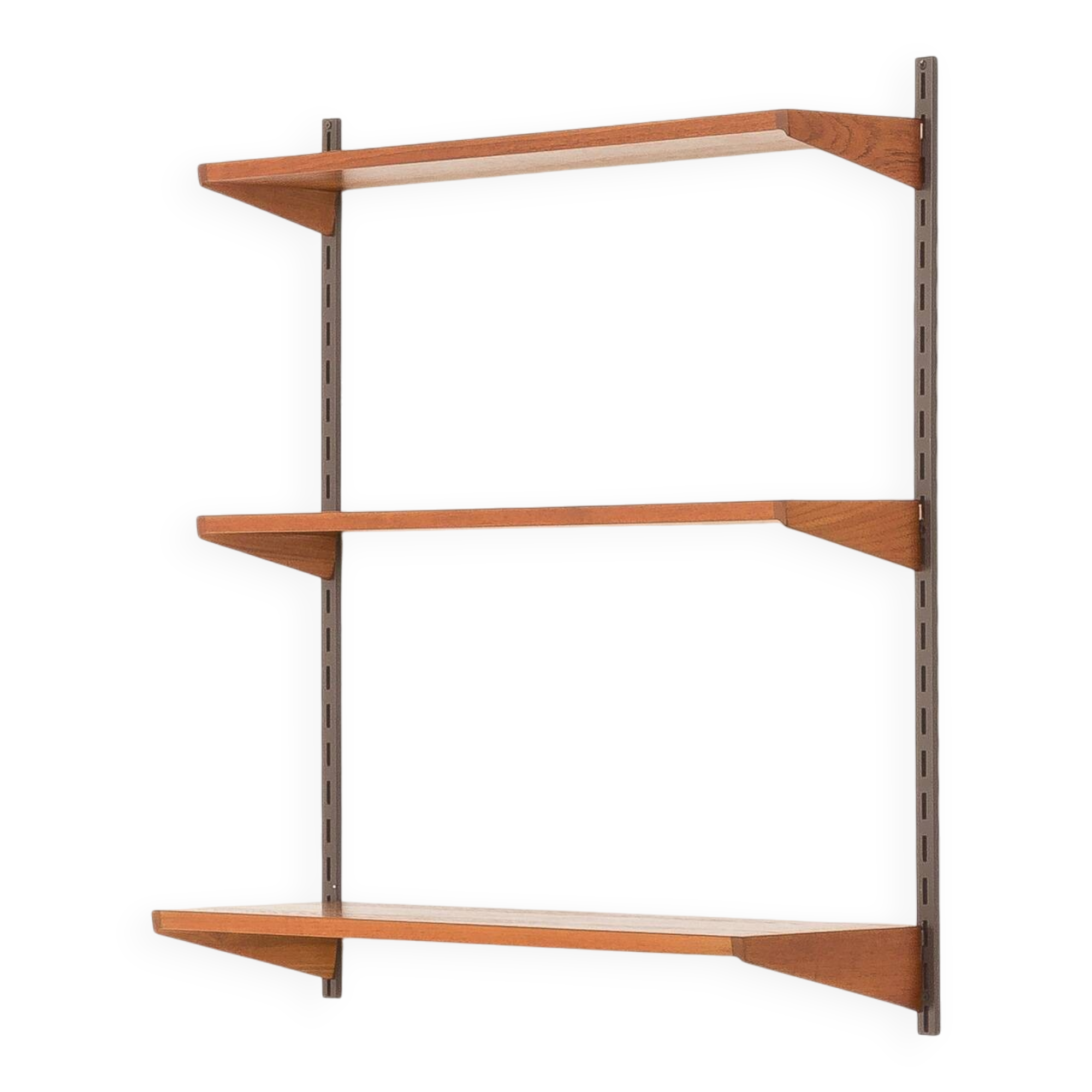 Kai Kristiansen teak shelving unit, set of 3 shelves, FM Mobler, Denmark