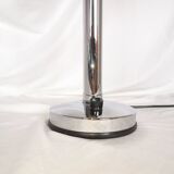 Large chrome and opaline lamp, Mazda and Ferdinand Solere, France, 1970