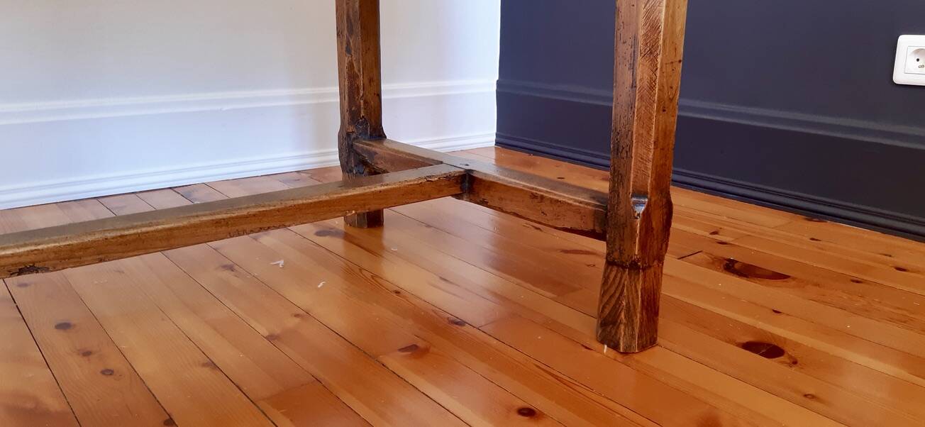Table de ferme ancienne en bois de hêtre XIXème