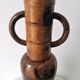 Decorative vase turned from solid olive wood – vintage