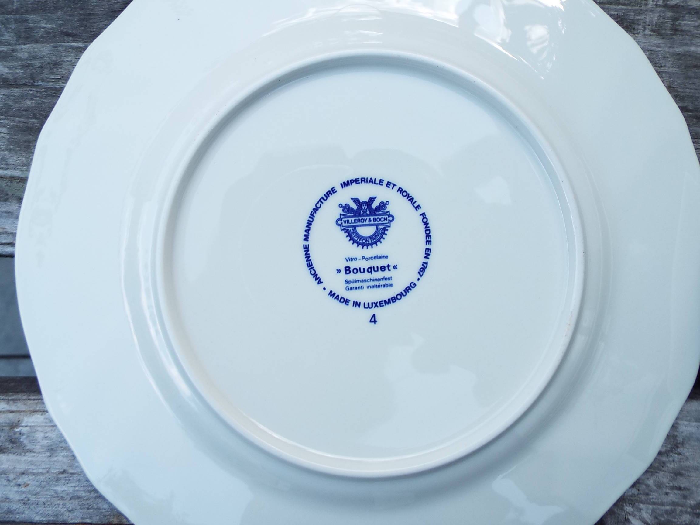 6 dessert plates Villeroy and Boch model Bouquet lot1
