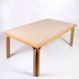 Coffe Table With Linoleum Surface Made With Beech Wood Frame By Magnus Olsen