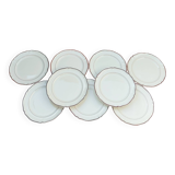 Villeroy & Boch Scalloped Brown Dessert Plates