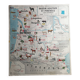 Affiche carte MDI économique - Pyrénées, bassin Aquitain, alpes et Jura