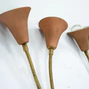 Mid-Century, Set of three sconces in Arredoluce manner. Italy 1950s