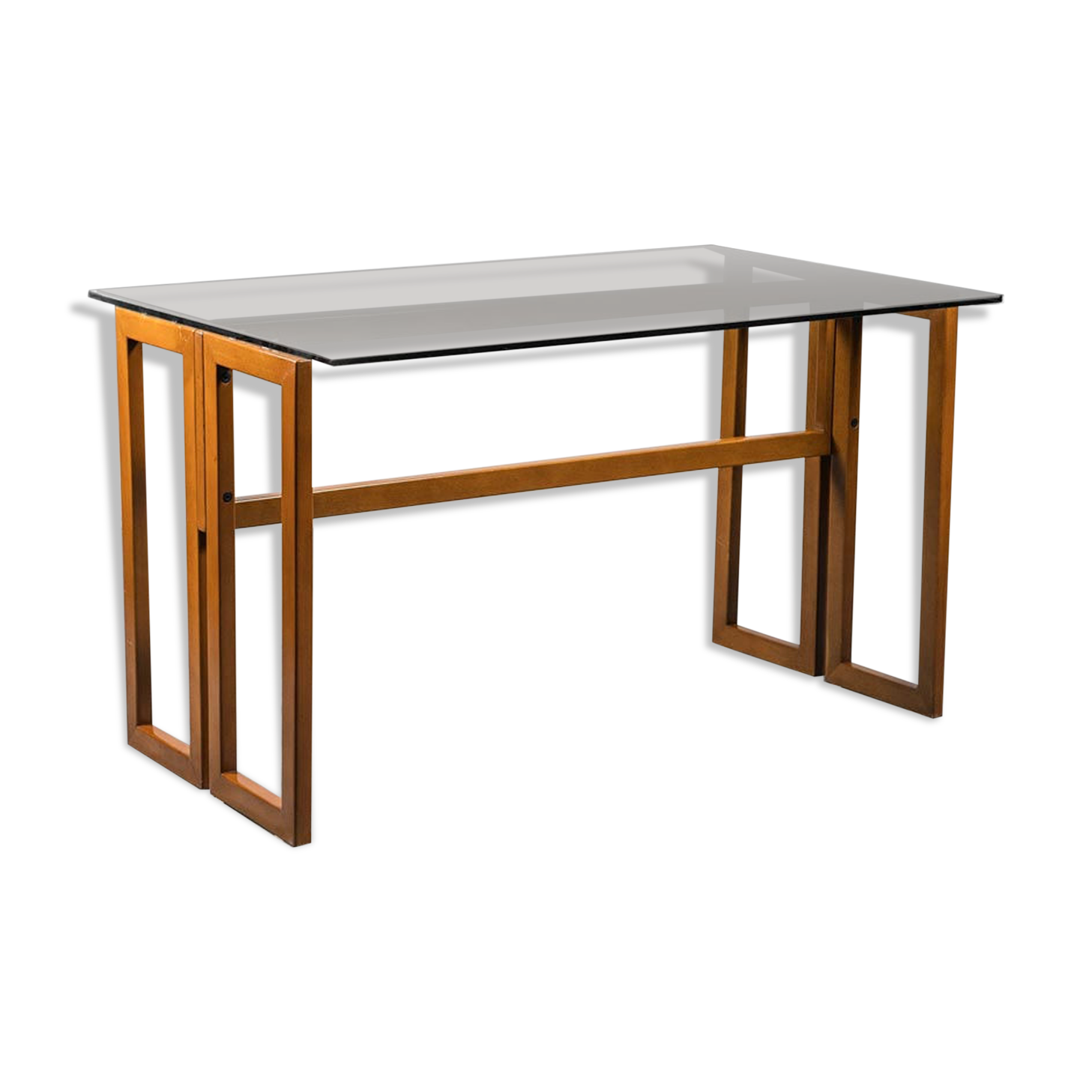 dining table in 70s vintage modern wood
