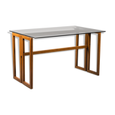 dining table in 70s vintage modern wood