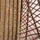 Wicker storage bench
