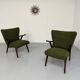 Lot de 2 fauteuils à oreilles « wing chair » design scandinave an 60
