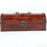 petite malle en bois et laiton