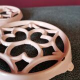 Sous plat rose fonte