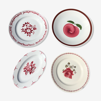 Red mismatched plates