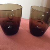 Series of 5 vintage glasses