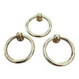 Polished brass bail rings