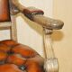 Fauteuil Chesterfield ancien restauré William IV en cuir