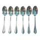 Set of 6 silver-plated dessert spoons by Ravinet d'Enfert.