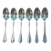 Set of 6 silver-plated dessert spoons by Ravinet d'Enfert.
