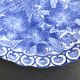 Plat porcelaine japonaise oiseaux bleus