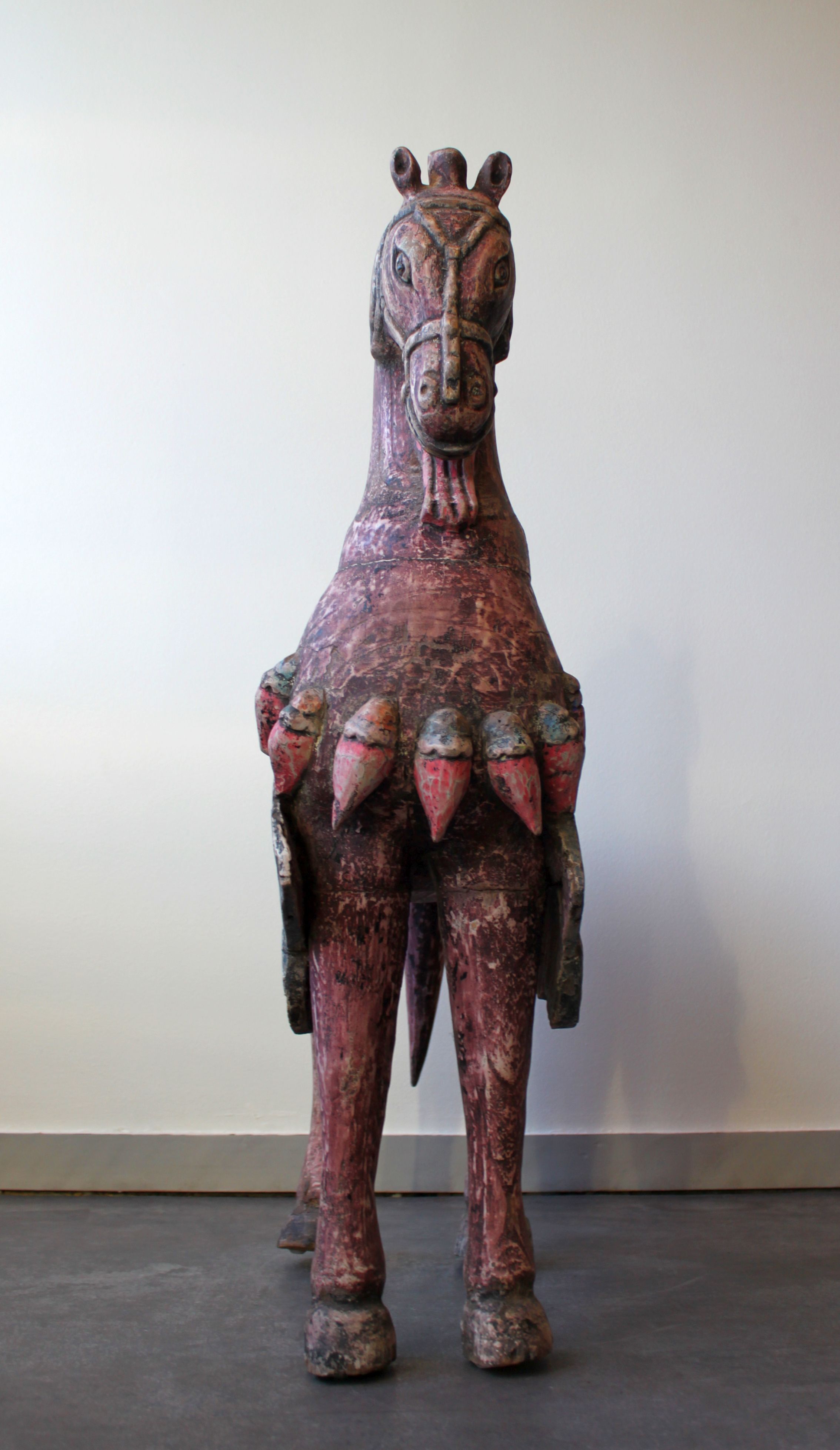 Polychrome wooden horse