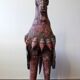 Cheval en bois polychrome